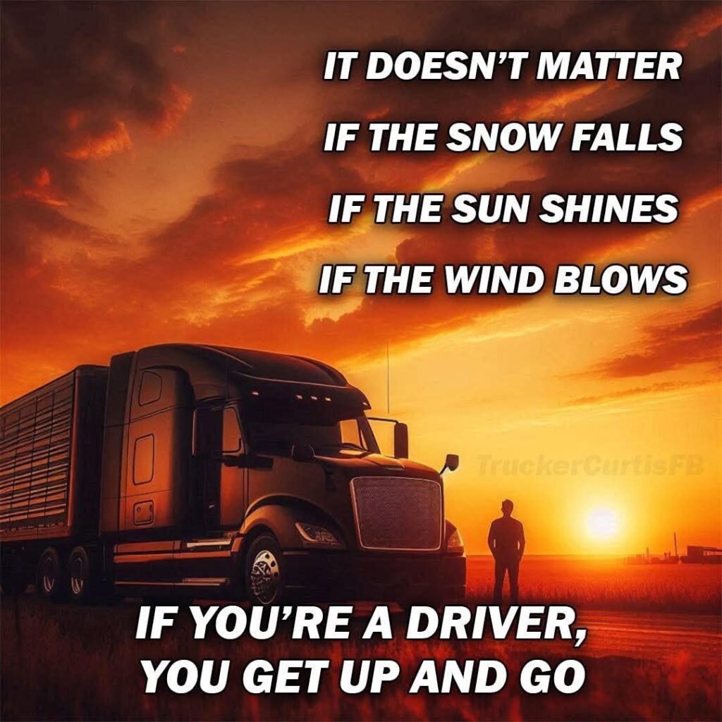 Real drivers don’t stop. Ever. 🚛🔥🛣️"