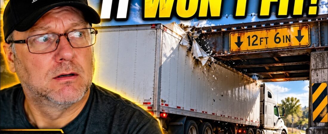 That Truck WON’T FIT! 😳 Trucks Hitting Bridges