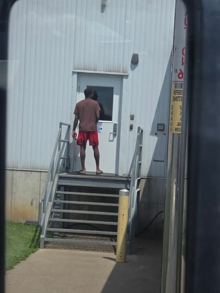 They wouldn't let him in dressed like that.