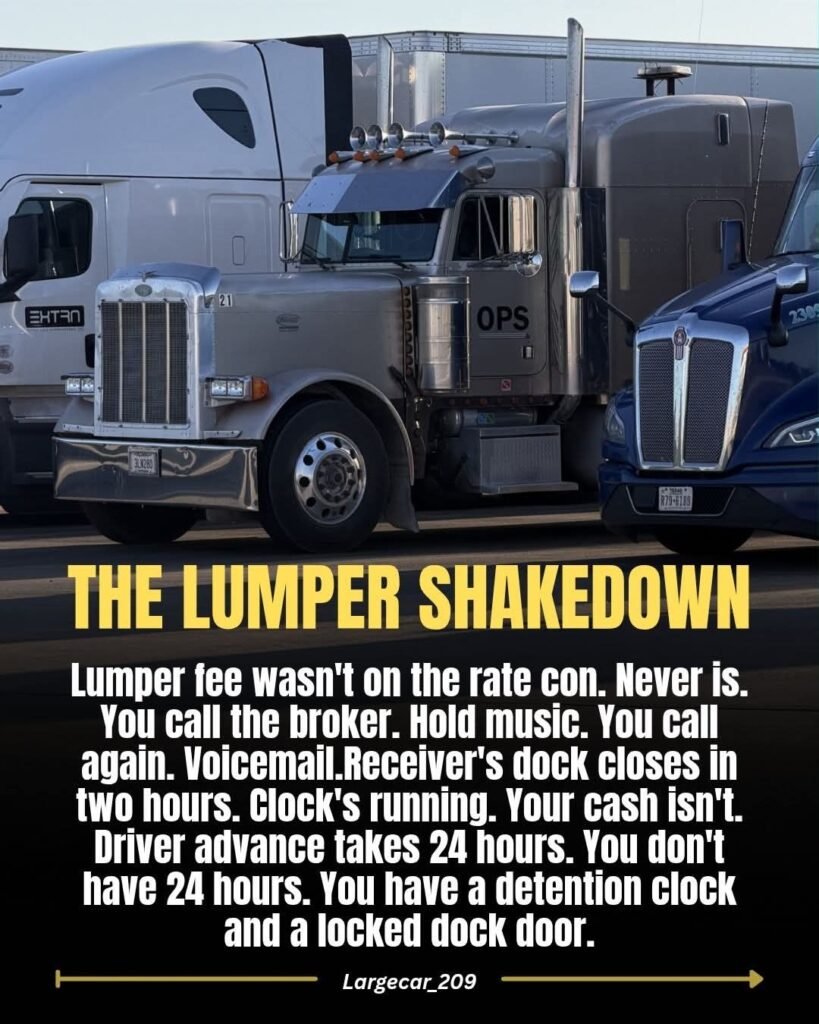 This LUMPER situation is making trucking unnecessarily stressful.