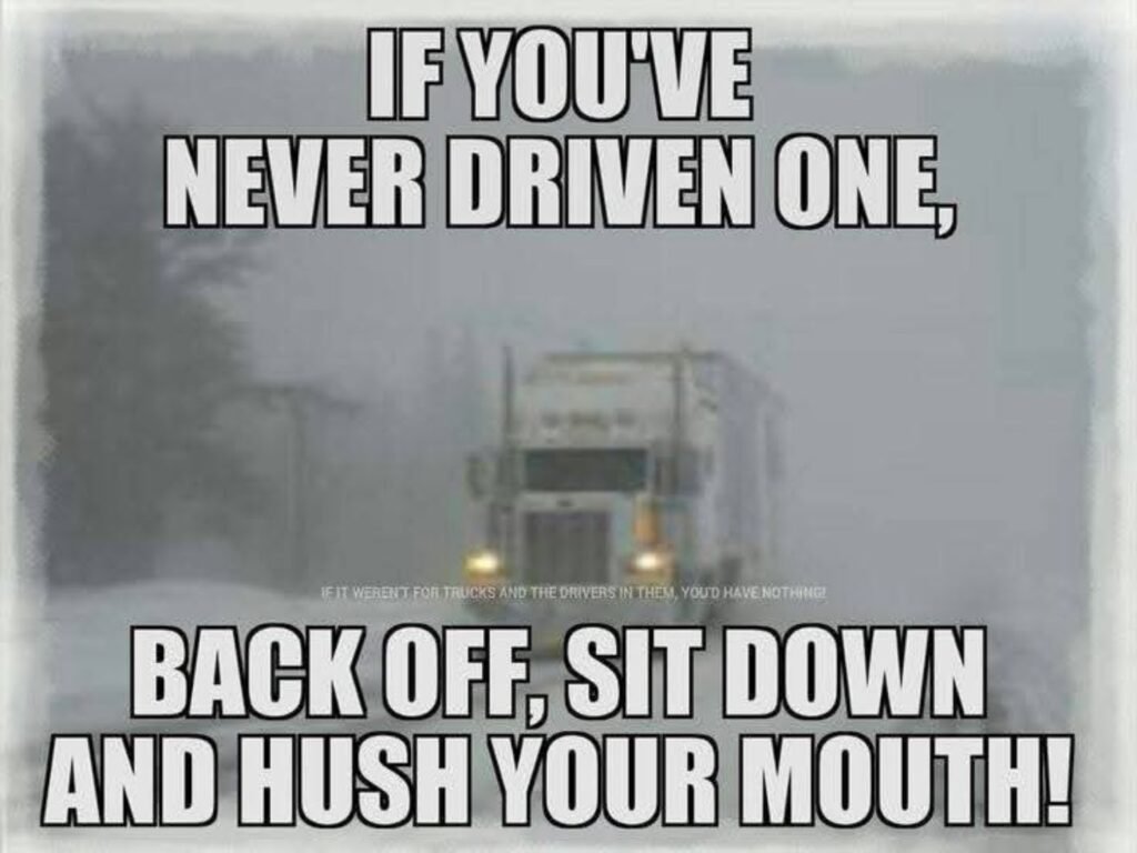 Truckers roll on. 🚛🤫🛣️
