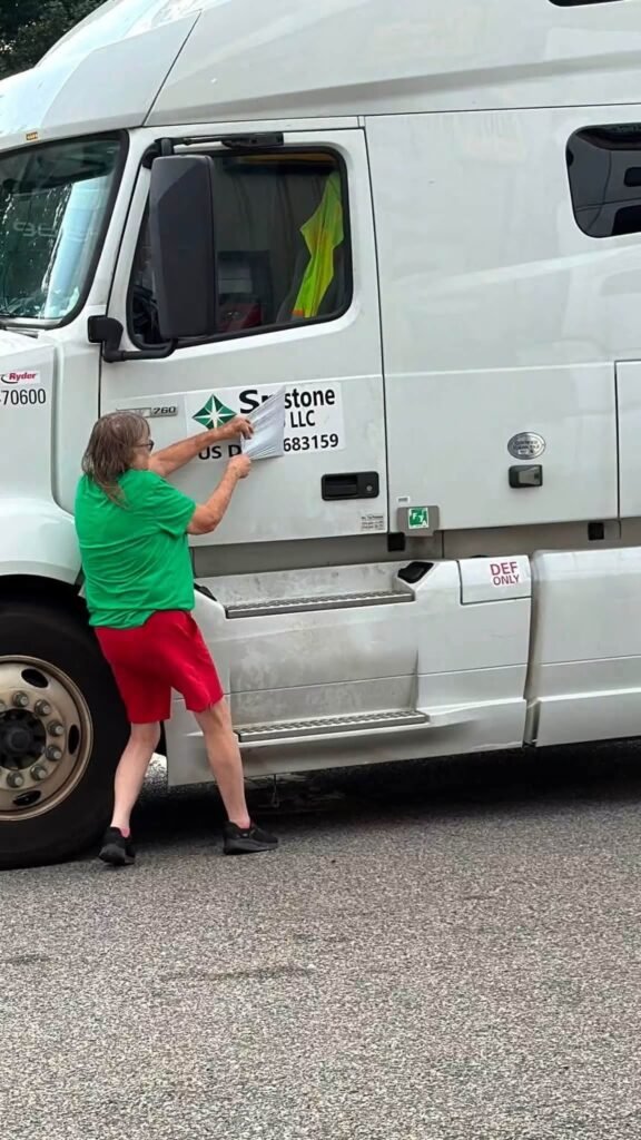 WHAT'S SHE DOING, DRIVER?