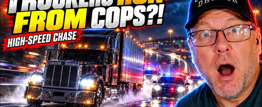 WHEN TRUCKERS RUN FROM POLICE! 😳 INSANE High-Speed Chase Reaction