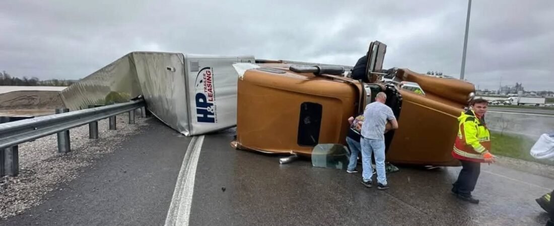 When the wind says ‘nope!’ 🌪️🚛