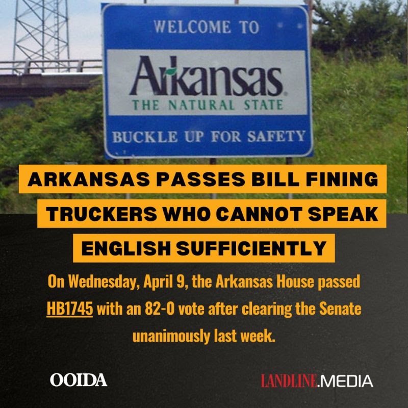 🚛💬 Speak English or Pay Up in Arkansas!